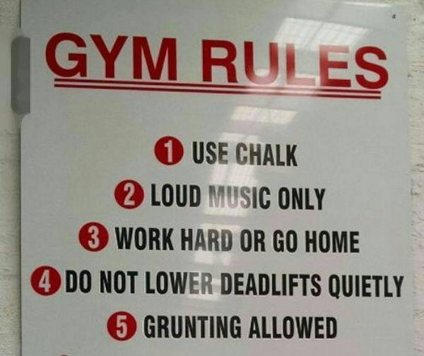 The Rules of the Gym